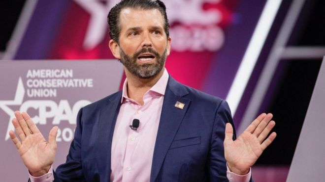 Donald Trump Jr suspended from tweeting after Covid post