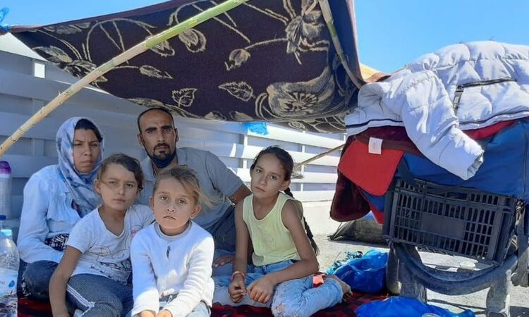 Moria camp: Afghan family helpless after fleeing Lesbos fire