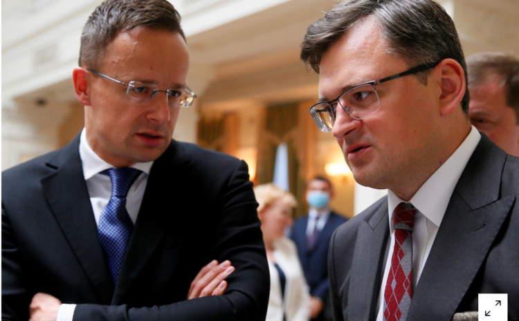 Hungary, Ukraine top diplomats aim to defuse dispute over minority rights