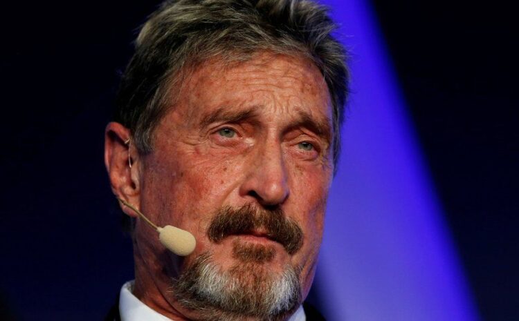  John McAfee charged with fraud over cryptocurrency