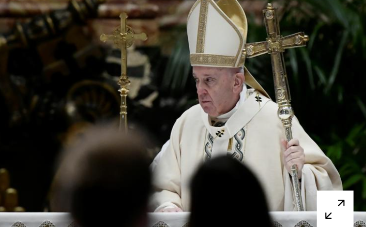  Pope, in Easter message, slams weapons spending in time of pandemic