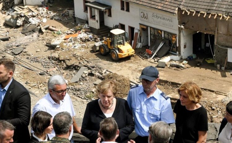  Europe floods: Merkel shocked by ‘surreal’ devastation