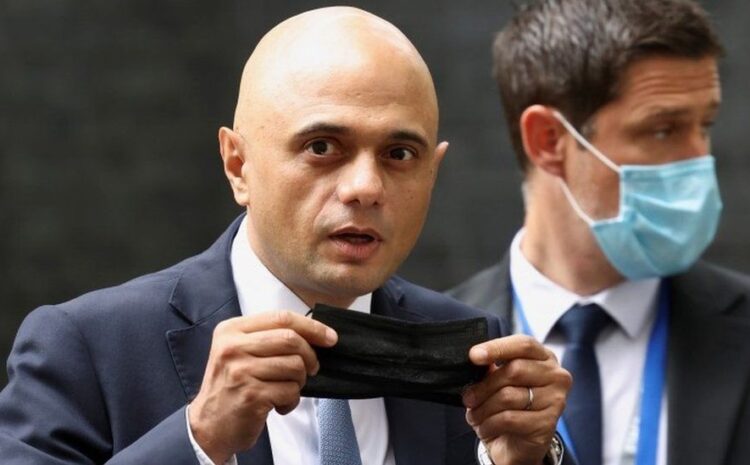  Sajid Javid apologises for ‘cower’ Covid remark