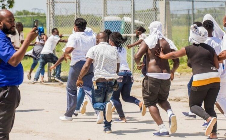 Angry scenes at Haiti airport as deported migrants arrive