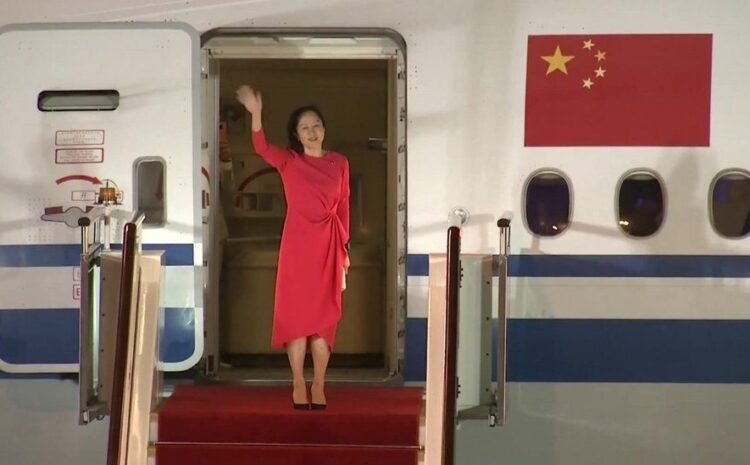 Huawei executive Meng Wanzhou freed by Canada arrives home in China