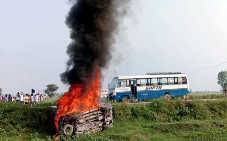 Lakhimpur Kheri violence: India town tense after eight die in farmers’ protests