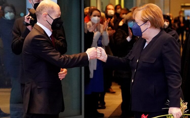  Germany’s Olaf Scholz takes over from Merkel as chancellor