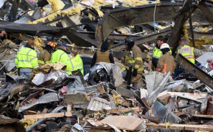 Kentucky tornadoes: Desperate search for survivors as death toll rises