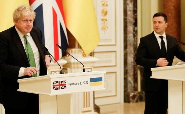 Under-pressure Johnson takes to world stage with Ukraine visit